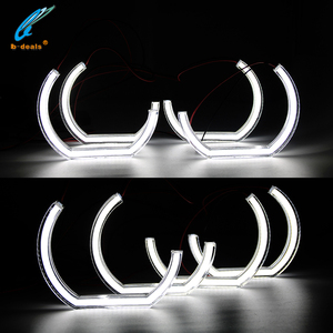 Fari a LED Super Luminosi Stile M4 a Forma di C in Acrilico Cristallo Angel Eyes DTM per <span class=keywords><strong>BMW</strong></span> <span class=keywords><strong>E53</strong></span> E60 E70 E82 E87 E90 E92 F10 F30 E36 E46 - Product Image 6