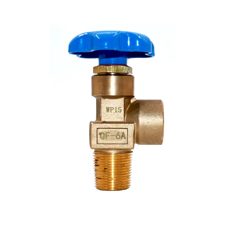 QF Series QF-6Ahigh valve de bouteille de gaz industriel en laiton à haute pression pour l'oxygène/l'azote/l'air
