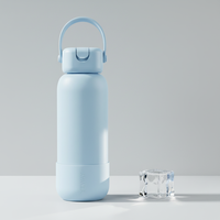 Bouteille de sport en acier inoxydable YEWAY 16oz 25oz 32oz avec couvercle à paille, isolation sous vide, double paroi, anti-fuite, sans BPA, écologique
