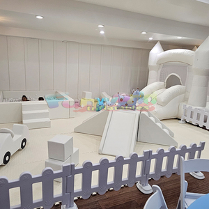 Softplay, parque infantil para interiores, castillo hinchable, Tobogán, equipo de juego suave para niños, bebés, bolas de espuma para uso escolar - Product Image 1