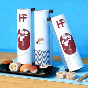 Sushi Push Pop up <b>Tube</b> Craft Paper Eco-Friendly Biodegradable with Custom Branding - Product Image 3