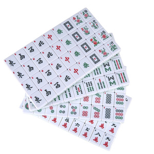 Mahjong en mélamine de style taïwanais 34 mm avec chiffres arabes et lettres anglaises pour usage domestique - Product Image 1