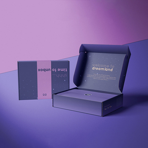 Bao bì bưu phẩm nhà máy trực tiếp tùy chỉnh logo in hộp các tông sóng hộp carton 2022 sinh thái giấy mỹ phẩm bảng sóng - Product Image 1