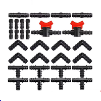 Raccords de tuyauterie en polyéthylène noir écologiques pour l'irrigation agricole, taille personnalisée, connecteur rapide, coude goutte-à-goutte, pour l'eau de jardin