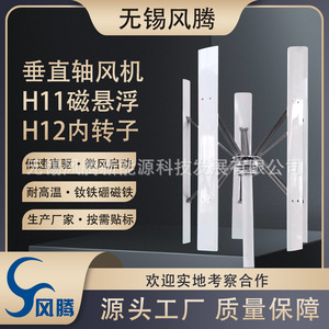 H11 H12 600W เครื่องกำเนิดไฟฟ้าพลังงานลมแบบแม่เหล็กถาวรชนิดแกนตั้ง 12V 48V - Product Image 5