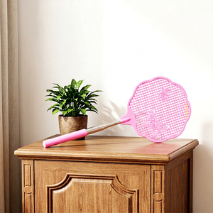 Matamoscas Extensible Mini con Mango Metálico, Plástico Resistente, Portátil para Uso en Verano, Control de Moscas - Product Image 1