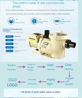Emaux Série EPV Conversion haute fréquence Pompe filtrante de piscine Pompe à eau à économie d'énergie Caractéristiques de protection de l'environnement