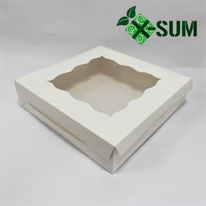 Boîte d'emballage pour gâteau en gros, <span class=keywords><strong>40</strong></span> x <span class=keywords><strong>40</strong></span> x 10 <span class=keywords><strong>cm</strong></span>, grande boîte à gâteau avec fenêtre transparente - Product Image 3