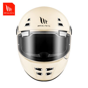 Casco de Motocicleta Integral de Estilo Retro Unisex MTHELMETS, Material ABS, Cierre de Liberación Rápida para Carreras y Paseos en Todas las Estaciones - Product Image 5