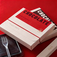 Maßgefertigte Luxus-Schokoladenverpackungsbox Schubladenpapier-Geschenkbox mit Hülle Lebensmittelechte Süßigkeitenbox mit Logodruck