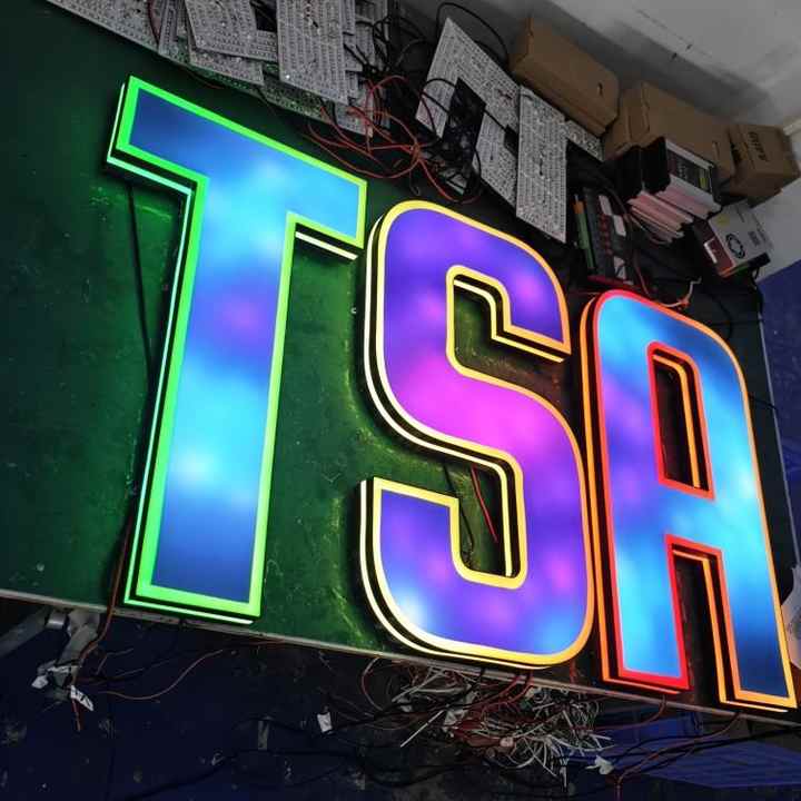 Giant Light up 3D Super Letters with RGB Programs