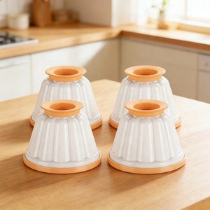 Moule à pudding vapeur antiadhésif et résistant à la chaleur, écologique, avec couvercle, pour gelée, dessert, <span class=keywords><strong>crème</strong></span> au chocolat – Offre Spéciale - Product Image 3