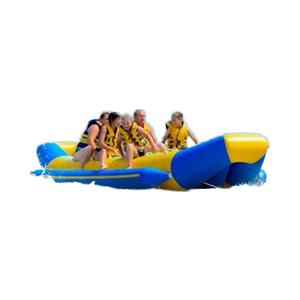 Plátano inflable combinado en forma de U, pez volador, barco remolcable, <span class=keywords><strong>juego</strong></span> de deportes acuáticos, instalación de agua - Product Image 6
