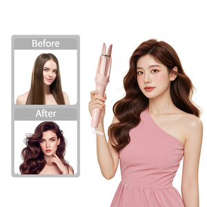 เครื่องหนีบผมและม้วนผม XBH 2 in 1 อัตโนมัติ พร้อมแกนม้วนผมแบบหมุนได้  สำหรับม้วนผมลอนแบบมืออาชีพ พกพาสะดวก - Product Image 4