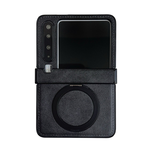 עבור huawei purax עור טלפון מתקפל במקרה אנטי-טיפה מסתובב מגנט המחוון המגונן המחוון מגני נרתיק בסגנון - Product Image 1