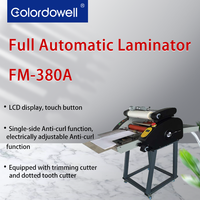 Machine à plastifier électrique automatique WD FM-380A A3, largeur de plastification 340 mm, 1100 W, économie d'énergie thermique, pour photos, cartes d'identité, PVC, cartons