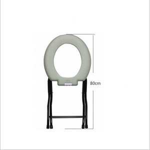 Jiade <b>Folding</b> Toilet Seat <b>Stool</b> High Carbon Steel Elderly Disabled Use - Product Image 2
