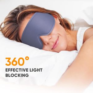 Mascherina per Dormire sul Fianco con Custodia, Maschera per Occhi Morbida, Copriocchi per Dormire, Viaggi, Lavoro a Turno, Casa, Essenziale per Viaggi in Aereo - Product Image 2