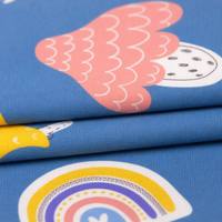 Tela de Punto de Seda de Leche con Estampado Digital, Tela Elástica para Ropa Interior Térmica para Niñas, Personalizable, Directo de Fábrica