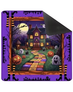 Tapis de Mahjong d'Halloween transfrontalier, design personnalisé gratuit, imperméable, résistant à l'usure, antidérapant, pour <span class=keywords><strong>les</strong></span> fêtes - Product Image 1