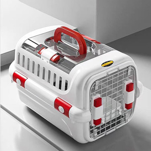 Transportadora Universal para Gatos 4 Estaciones (Aprobada por Aerolíneas) - Jaula de Viaje para Mascotas de Plástico Rígido y Transpirable para Envíos al Aire Libre y en Avión - Product Image 1