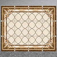 Nouvelles Tuiles Céramiques Géométriques Islamiques Modernes 800x800, Style Qatar, pour Mosquées et Hôtels, en Porcelaine Émaillée de Luxe Antidérapante