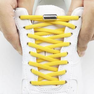 Lacets élastiques réglables sans nœuds, boucle en capsule métallique semi-circulaire, cadeaux promotionnels en gros pour baskets et bottes - Product Image 1