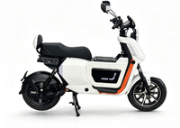 Moto électrique portable avec batterie amovible, scooter électrique pour la ville, double amortisseur arrière, vélo électrique pour les trajets quotidiens