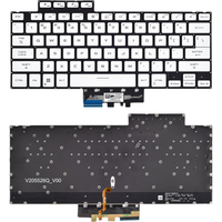 Harga Diskon Keyboard Laptop Pengganti Baru untuk ASUS ROG Zephyrus G14 GA402 GA402RJ GA402RK Tata Letak US Keyboard Backlit Putih