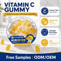 EJOUA Vitamine C Sinaasappelsap Gummy Candy 88g Doos ≥60% Fruitthee Individueel verpakt Kauwsnacks voor Kinderen