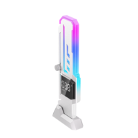 Support de carte graphique vertical le plus récent, lumière ARGB, support de carte graphique numérique réglable coloré pour PC