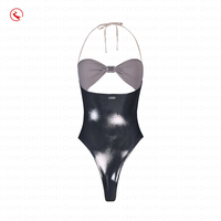 Bikini sexy pour femme, avec bretelles, brillant, micro-string, pour femmes matures