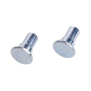 Rivets tubulaires à tête plate semi-creuse sur mesure en acier zingué pour meubles - Product Image 1