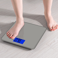 Báscula electrónica Digital inteligente para baño, dispositivo de pesaje portátil de 180kg/396lb, novedad