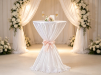 Nappe ronde polyvalente pour mariages, banquets et hôtels commerciaux