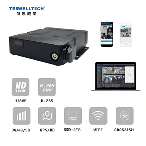 เครื่องบันทึกวิดีโอ H.264/H.265 กันน้ำระดับ IP68 ความละเอียด 1080p <span class=keywords><strong>4</strong></span> ช่อง พร้อม SSD กล้องติดรถยนต์ หน้าจอ LCD ระบบ GPS ควบคุมผ่านแอพ รับประกัน 1 ปี สำหรับรถบรรทุก - Product Image 4