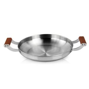 Sartén de <span class=keywords><strong>paella</strong></span> de doble mango de acero inoxidable de alta calidad, sartén para Wok, moderna, ecológica para mariscos, fritos, a la - Product Image 5