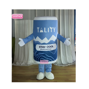 OEM personalizado a todo color <span class=keywords><strong>de</strong></span> impresión <span class=keywords><strong>de</strong></span> publicidad mascota disfraz cerveza bebida <span class=keywords><strong>botella</strong></span> lata en forma <span class=keywords><strong>de</strong></span> traje usable con logotipo - Product Image 4
