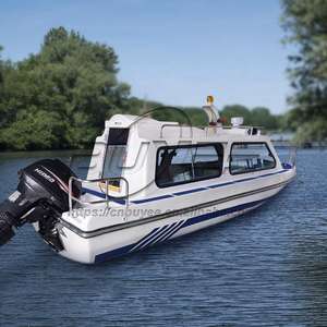 Voll überdachter Cabin Ocean Patrol Cruiser 6M Fiberglas-Hochgeschwindigkeits-Fischerboot - Product Image 5