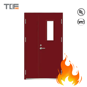 Salida DE EMERGENCIA 3 horas Barra de pánico puertas de acero resistentes al fuego - Product Image 3