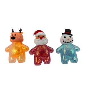 Christmas Glitter Squeeze Toys Soft Gel Filled Holiday Fidget <b>Squishy</b> Toys for Kids Party Gifts Wholesale - Product Image 5