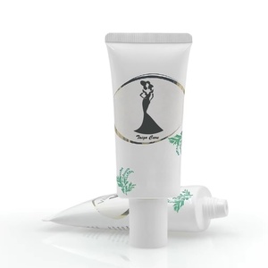 Customized 50ml Plastic Cosmetic Tubes Flat Oval Soft Tube Empty Packaging For Sunblock <b>Sunscreen</b> Cream Tube Cosmetic Pack - Product Image 3
