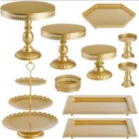Ensemble de 10 supports à gâteaux, décoration de table de dessert d'anniversaire, style européen, fournitures de présentation