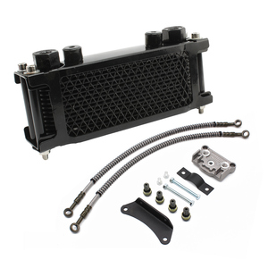 Set Radiator Sistem Pendingin Oli <span class=keywords><strong>Motor</strong></span> Aluminium Berkinerja Tinggi 140cc/125cc Mesin Horizontal Dirt Pit Monkey <span class=keywords><strong>Bike</strong></span> - Product Image 3