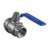 Vanne à boisseau sphérique haute pression filetée en acier inoxydable 304 316 de 2 1/2 et 3/4 pouces, prix fabricant 1000 WOG