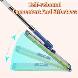 360 Xoay Tự Vắt Lau Kit Sàn Hộ Gia Đình Di Động Làm Sạch Lau Và Xô Đặt - Product Image 5