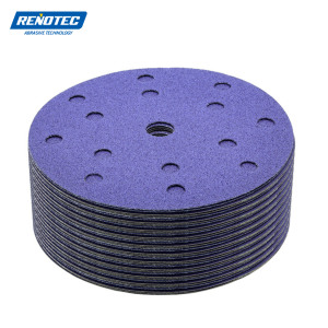 Papel de lija personalizable de óxido de aluminio de 150mm con 8 agujeros, discos de lijadora de coche de <span class=keywords><strong>grano</strong></span> 240, herramientas abrasivas de madera, papeles para lijado de madera - Product Image 4