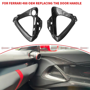 Kit de Accesorios Interiores para Auto, Estilo OME, Fibra de Carbono Seca, Manija de Puerta para Ferrari 812 - Product Image 4