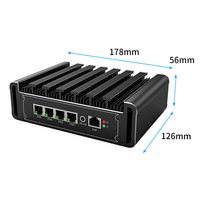 Pare-feu sans ventilateur BKHD MINI PC G31 4*i226 2.5G Intel N100 N150 I3 N305 8 cœurs DDR5 Routage logiciel Pfsense Linux Cloud Computing