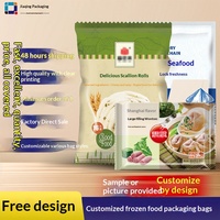 Sacs d'emballage biodégradables personnalisés de qualité alimentaire pour aliments surgelés, raviolis Tangyuan, lait à mâcher tiré à la main, aliments pour animaux de compagnie